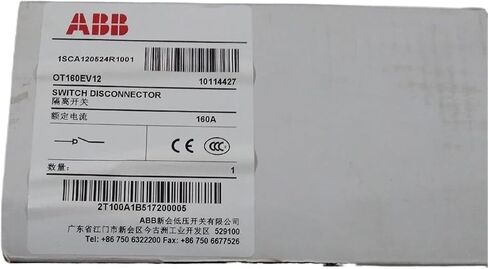 1PCS OT160EV12 1SCA120524R1001 Switch DISCONNECTOR in Saudi Arabia