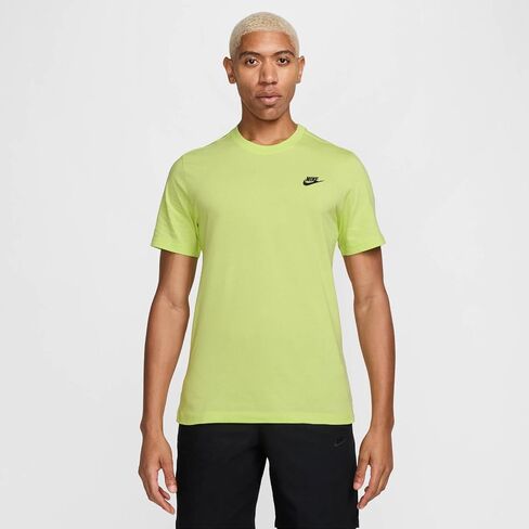 Nike Men's Sportswear Club T-Shirt (US, Alpha, Large, Regular, Regular, Pink/Purple) in Saudi Arabia