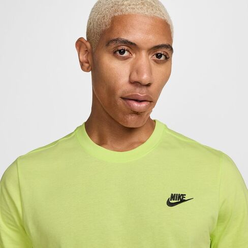 Nike Men's Sportswear Club T-Shirt (US, Alpha, Large, Regular, Regular, Pink/Purple) in Saudi Arabia