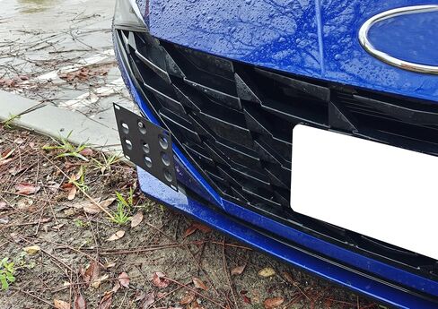 ijdmtoy لا حفر الأمامية الأمامية الصمام خط ربط لوحة رخصة رخصة صحن مجموعة محول توافق مع Hyundai 2021-Up Elantra in Saudi Arabia