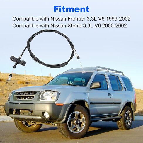 Throttle Cable Replacement for 18201-7B415 182017B415 Compatible with 1999-2002 Nissan Frontier 3.3L V6 2000-2002 Nissan Xterra 3.3L V6 in Saudi Arabia