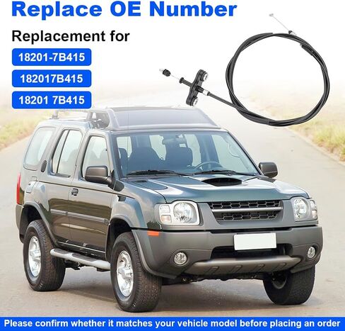Throttle Cable Replacement for 18201-7B415 182017B415 Compatible with 1999-2002 Nissan Frontier 3.3L V6 2000-2002 Nissan Xterra 3.3L V6 in Saudi Arabia