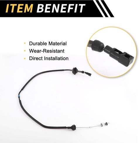 1 PCS Throwhrottle Body Specelerator Cable for Dodge for RAM 1500 2500 3500 1994-1996 Throuttle Body Valve Cable Cable No.4897406AA Black in Kuwait