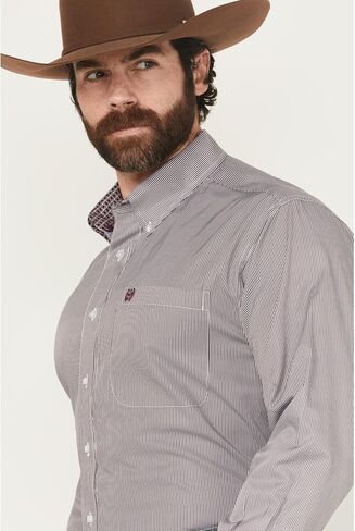 Cinch Western Shirt Mens Long Sleeve Stripe Multi-Color MTW1105917 in Kuwait