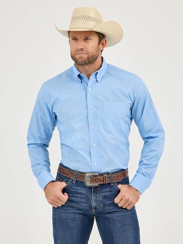 Wrangler Cody Johnson Blue Paisley Shirt in Saudi Arabia