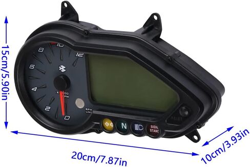 Moto Bike Speedometer, Fit for Bajaj Pulsar 135 150 160 180 220NS 2015-2018, 0-12000 RPM Digital Odometer, 1Pc Motorcycle Instrument Assembly W/Tachometer in Saudi Arabia