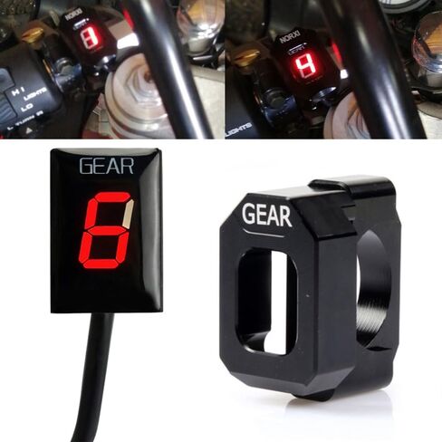 1-6 Speed Digital LED Display Gear Indicator Display Meter Waterproof for Honda CB400 SF CB600F Hornet CBR 600 F4i F3 F4 VFR800 CBR900RR CBR1100XX CB1100SF CBF500 VTR1000 F GL1800 in Saudi Arabia