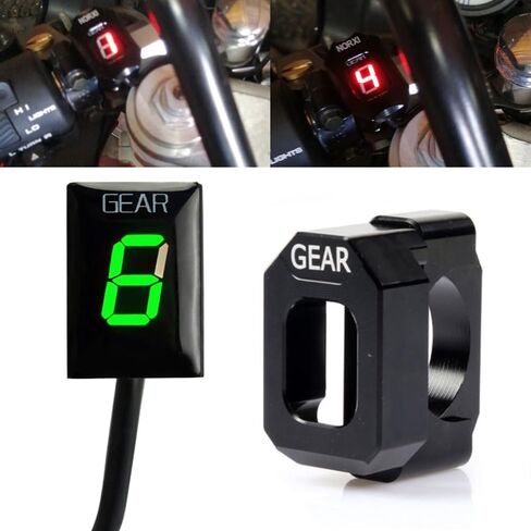 1-6 Speed Digital LED Display Gear Indicator Display Meter Waterproof for Honda CB400 SF CB600F Hornet CBR 600 F4i F3 F4 VFR800 CBR900RR CBR1100XX CB1100SF CBF500 VTR1000 F GL1800 in Saudi Arabia