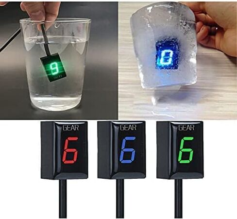 1-6 Speed Digital LED Display Gear Indicator Display Meter Waterproof for Honda CB400 SF CB600F Hornet CBR 600 F4i F3 F4 VFR800 CBR900RR CBR1100XX CB1100SF CBF500 VTR1000 F GL1800 in Saudi Arabia