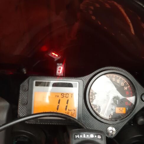 1-6 Speed Digital LED Display Gear Indicator Display Meter Waterproof for Honda CB400 SF CB600F Hornet CBR 600 F4i F3 F4 VFR800 CBR900RR CBR1100XX CB1100SF CBF500 VTR1000 F GL1800 in Saudi Arabia