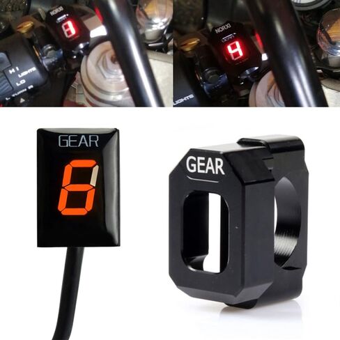 1-6 Speed Digital LED Display Gear Indicator Display Meter Waterproof for Honda CB400 SF CB600F Hornet CBR 600 F4i F3 F4 VFR800 CBR900RR CBR1100XX CB1100SF CBF500 VTR1000 F GL1800 in Saudi Arabia