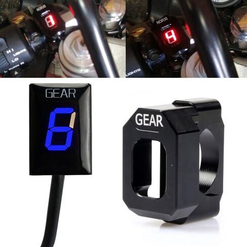 1-6 Speed Digital LED Display Gear Indicator Display Meter Waterproof for Honda CB400 SF CB600F Hornet CBR 600 F4i F3 F4 VFR800 CBR900RR CBR1100XX CB1100SF CBF500 VTR1000 F GL1800 in Saudi Arabia