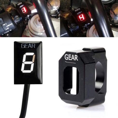 1-6 Speed Digital LED Display Gear Indicator Display Meter Waterproof for Honda CB400 SF CB600F Hornet CBR 600 F4i F3 F4 VFR800 CBR900RR CBR1100XX CB1100SF CBF500 VTR1000 F GL1800 in Saudi Arabia