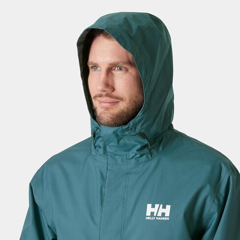 Helly Hansen Men's Seven J Waterproof Windproof Breathable Rain Jacket, 980 Ebony, XXX-Large in Kuwait