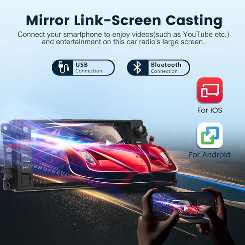 [2G+64G] Car Stereo Radio for Jeep Wrangler JK Compass Patriot/Chrysler/Dodge RAM with Wireless CarPlay Andriod Auto, 7 inch Touch Screen Android 13 Headunit with GPS Navi/WiFi/Bluetooth/Camera in Saudi Arabia