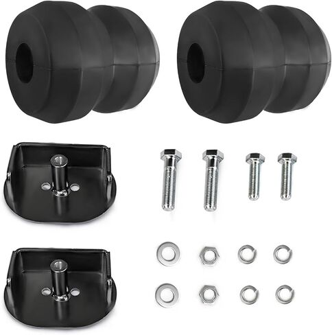 Rear Rubber Bushing Suspension Kit Fit for 11-16 F-ord F-250 2WD Super Duty F-250 4WD Super Duty Replace OEM Number FR250SDG Up to 8,600 Lbs Rubber Cushion Suspension Kit in Saudi Arabia