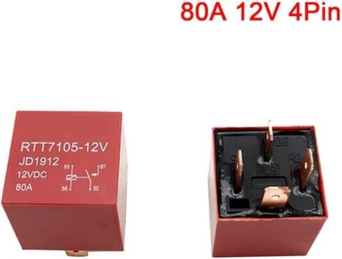 Relay 4/5Pin DC 24V 12V 80A Headlamp Automotive Car Relay(M) in Kuwait