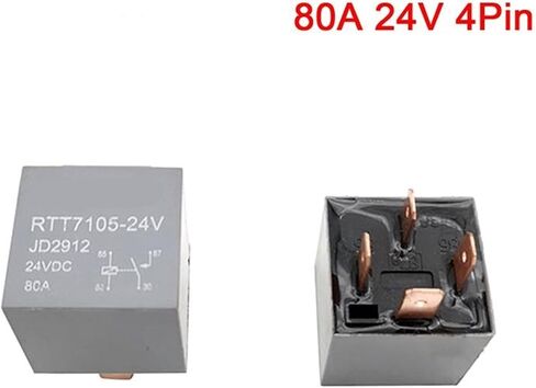 Relay 4/5Pin DC 24V 12V 80A Headlamp Automotive Car Relay(M) in Kuwait