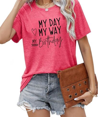 Birthday Shirt for Women It’s Me Hi I’m The Birthday Girl It’s Me Tshirt Funny Birthday Party Gift Tops in Saudi Arabia
