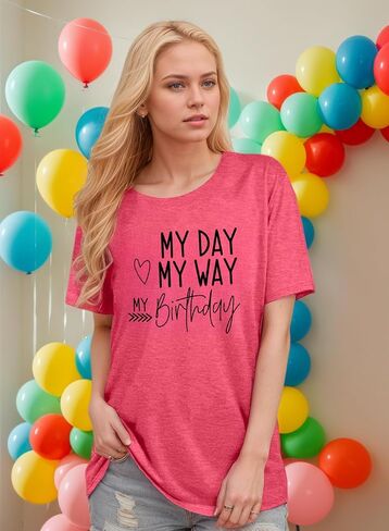 Birthday Shirt for Women It’s Me Hi I’m The Birthday Girl It’s Me Tshirt Funny Birthday Party Gift Tops in Saudi Arabia