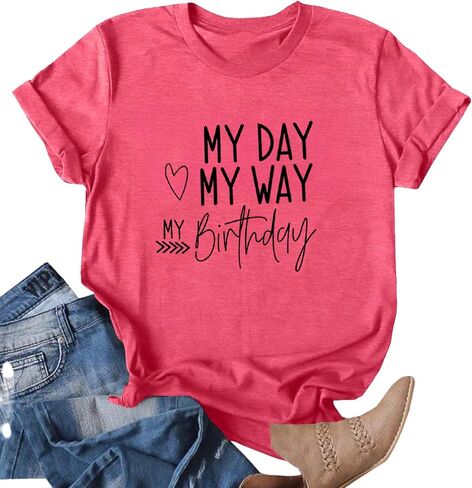 Birthday Shirt for Women It’s Me Hi I’m The Birthday Girl It’s Me Tshirt Funny Birthday Party Gift Tops in Saudi Arabia