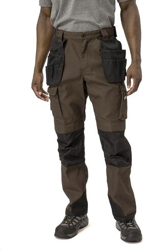 Caterpillar Men's Trademark Work Pants Built from Tough Canvas Fabric with Cargo Space, Classic Fit, Army Moss, 36W x 34L in Saudi Arabia