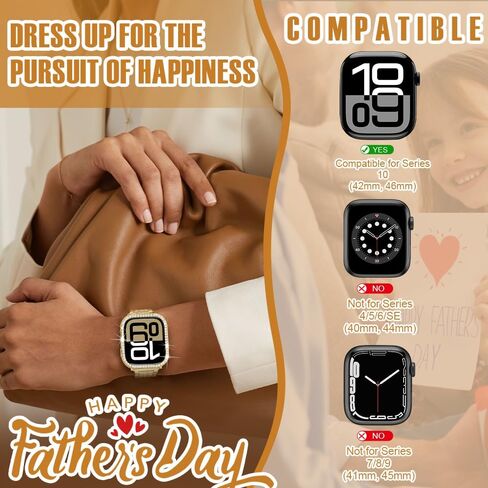 top4cus 40mm Bling Shiny Case for Apple Watch Series 6/SE/5/4, Gold | Crystal Rhinestone Protector, Daily Use Cover for Women Kids, Overall Anti-Scratch Bumper, Shockproof, Waterproof, Workout in Kuwait