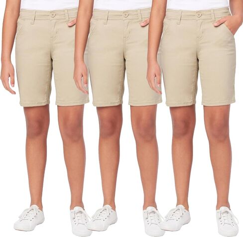 Galaxy by Harvic Girls School Uniform Super Stretch Bermuda Shorts in Saudi Arabia