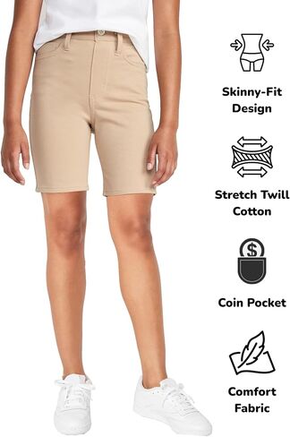Galaxy by Harvic Girls School Uniform Super Stretch Bermuda Shorts in Saudi Arabia