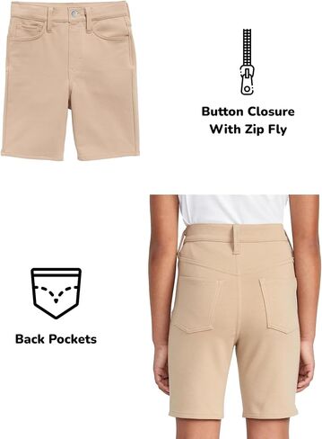 Galaxy by Harvic Girls School Uniform Super Stretch Bermuda Shorts in Saudi Arabia
