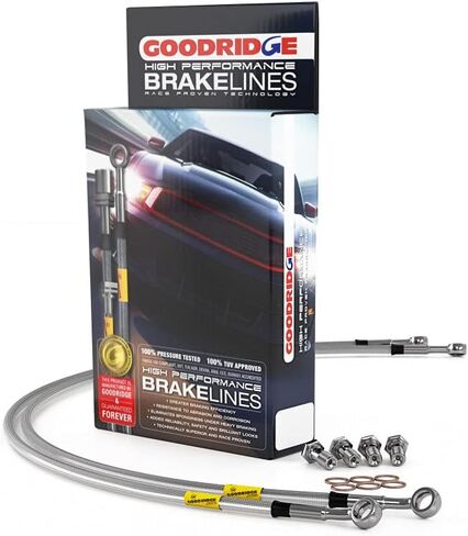Goodridge For Honda Civic 1992-1995 Rear Drum Stainless Steel Brake Lines | 20015 in Kuwait