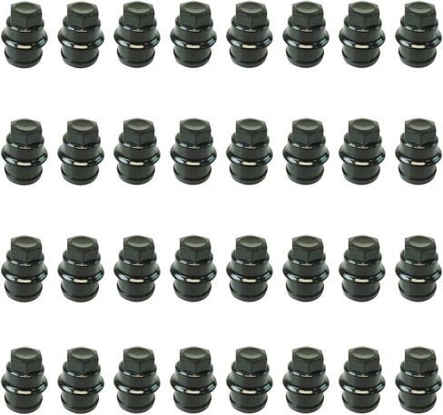 مجموعة العجلة Lug Nut Cap 32 قطعة - اختيار الميكانيكا لعام 1999-2004 شيفروليه سيلفرادو 2500 in Kuwait