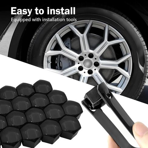 20 PCS CAPS NUT HOUS ، سداسي إطار صدأ صدأ وغطاء حماية الغبار ، غطاء مساكن بلاستيكية مركز مزخرف مزخرف مع أداة إزالة ، لمعظم شاحنات السيارات (الأحمر # 17 مم) in Saudi Arabia