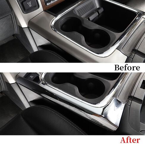 غطاء لوحة كأس وحدة التحكم في المركز الأمامي Cover Cover Chrome for Dodge for RAM 1500 2010 ، لـ RAM 1500 2011-2017 FCCCHSPTCCFDR1 in Saudi Arabia