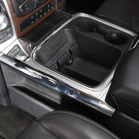 غطاء لوحة كأس وحدة التحكم في المركز الأمامي Cover Cover Chrome for Dodge for RAM 1500 2010 ، لـ RAM 1500 2011-2017 FCCCHSPTCCFDR1 in Saudi Arabia