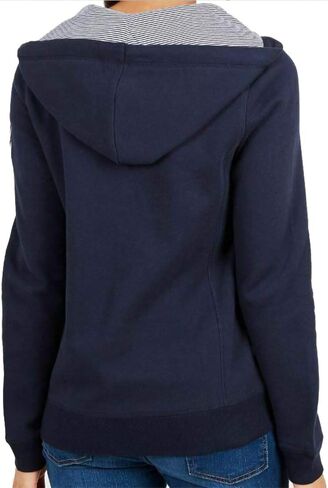 Nautica Women's Signature Logo Full Zip Hoodie Sweatshirt Jacket in Saudi Arabia