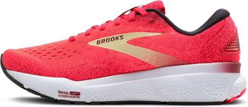 Brooks Women’s Ghost 16 Neutral Running Shoe - White/Black/Rose Gold - 10 Medium in Saudi Arabia
