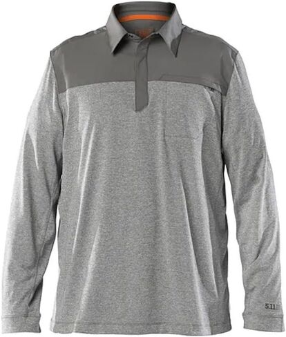 5.11 Tactical Men's Rapid Long Sleeve Polo Shirt, Mechanical Stretch Polyester, Style 72430 in Saudi Arabia