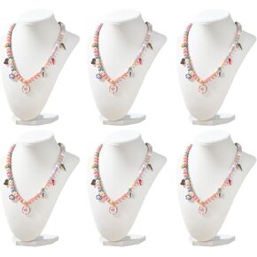 حامل عرض القلادة للبيع، منظم حامل القلادة، عرض المجوهرات للبائعين، منظم حامل مجوهرات سلسلة مخملية (1، أسود) in Kuwait