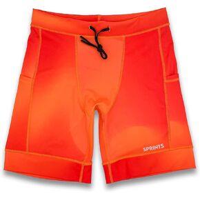 Sprints Mens Flexion 8" Compression Shorts with Pockets & Drawcord in Saudi Arabia