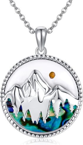 Monkey Necklace 925 Sterling Silver Monkey Holding Banana Pendant Necklace Animal Jewelry Gifts for Women Girls in Kuwait