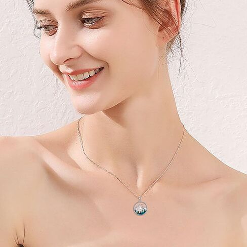 Monkey Necklace 925 Sterling Silver Monkey Holding Banana Pendant Necklace Animal Jewelry Gifts for Women Girls in Kuwait