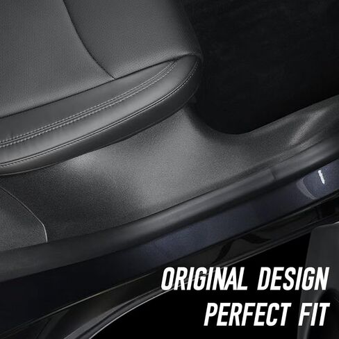 5Pcs TPE for 2025+ Tesla Model Y Juniper Door Sill Protector Cover Front & Rear Door Sill Protector Threshold Strip 2nd Row Seat Lower Protector Anti-dust Pads Tesla Model Y Juniper Accessorie in Saudi Arabia