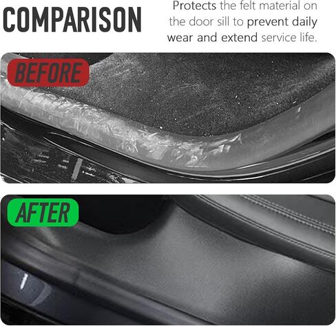5Pcs TPE for 2025+ Tesla Model Y Juniper Door Sill Protector Cover Front & Rear Door Sill Protector Threshold Strip 2nd Row Seat Lower Protector Anti-dust Pads Tesla Model Y Juniper Accessorie in Saudi Arabia