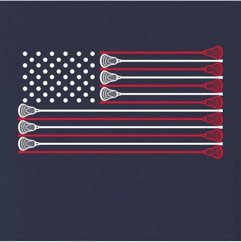 Go All Out Lacrosse USA Flag Lax Mens Women Youth Sweatshirt Hoodie in Kuwait