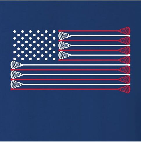 Go All Out Lacrosse USA Flag Lax Mens Women Youth Sweatshirt Hoodie in Kuwait