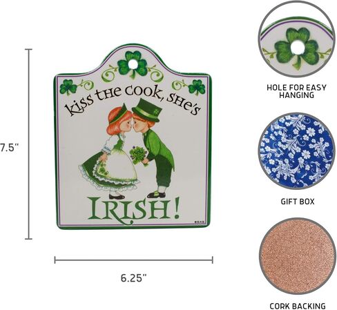 Essence of Europe Gifts Kiss The Cook. She's Irish Cheeseboard in Kuwait