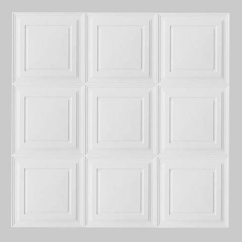 Complete Direct-Mount Ceiling Tiles & Grid Kit (375 Square feet, White) in Kuwait