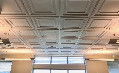 Complete Direct-Mount Ceiling Tiles & Grid Kit (375 Square feet, White) in Kuwait