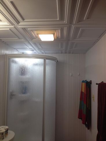 Complete Direct-Mount Ceiling Tiles & Grid Kit (375 Square feet, White) in Kuwait